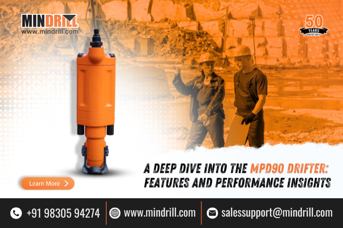 Mindrill MPD90 Drifter showcasing advanced features and powerful performance for drilling applications